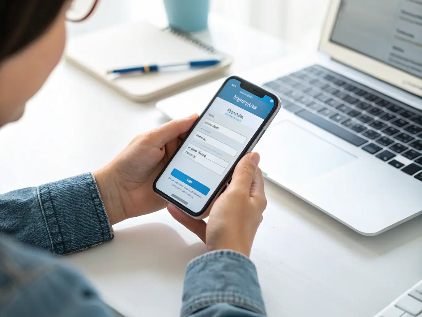 A client easily connecting to a Pow Wow support session via a web browser on their smartphone, highlighting the no client-side installations benefit.